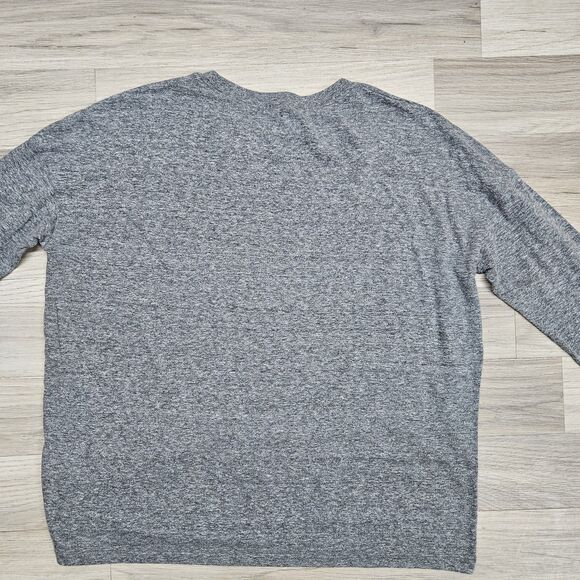 Madewell Womens Gray Solud Tshirt Small Longsleeve Oversized - Picture 8 of 8